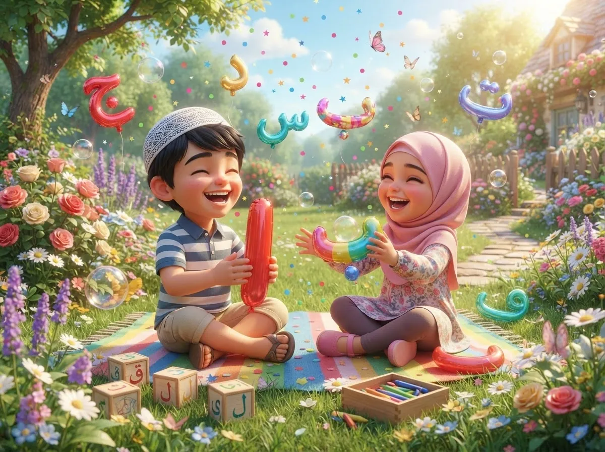 تعليم العربية عن بعد للأطفال بطريقة تفاعلية — أكاديمية نور البيان