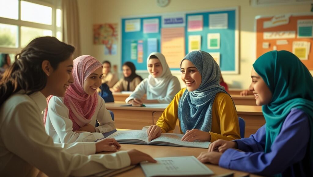 أكاديمية نور البيان لتحفيظ القران للاطفال عن بعد وتعليم اللغه العربية لغير الناطقين بها 5 Cours de Coran et d’arabe en ligne de l’Académie Noor Elbayan