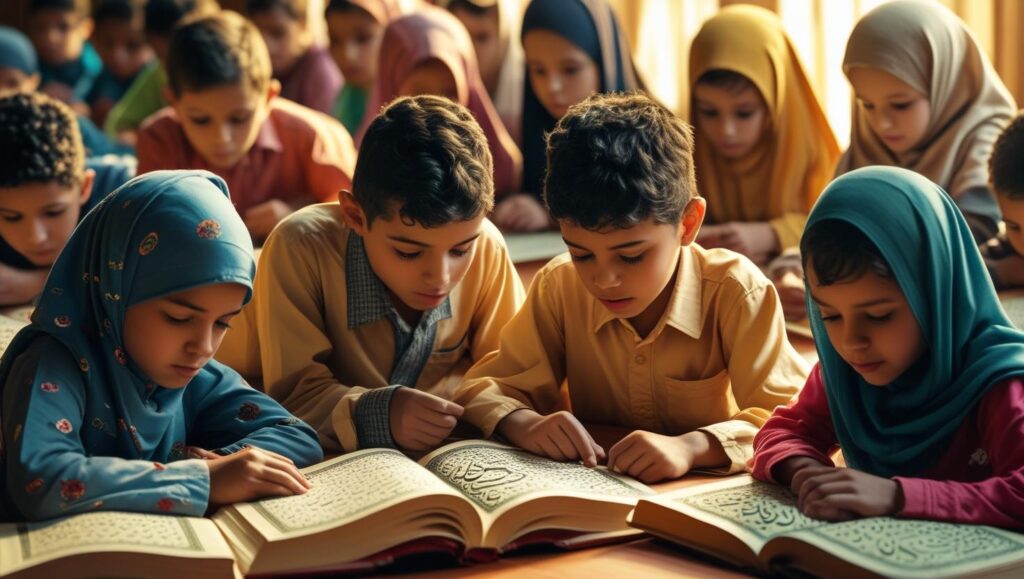 مزايا استخدام منهج نور البيان في تعليم اللغة العربية والقرآن للأطفال عن بعد